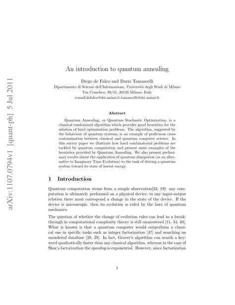 IntroductiontoQuantumAnnealing
